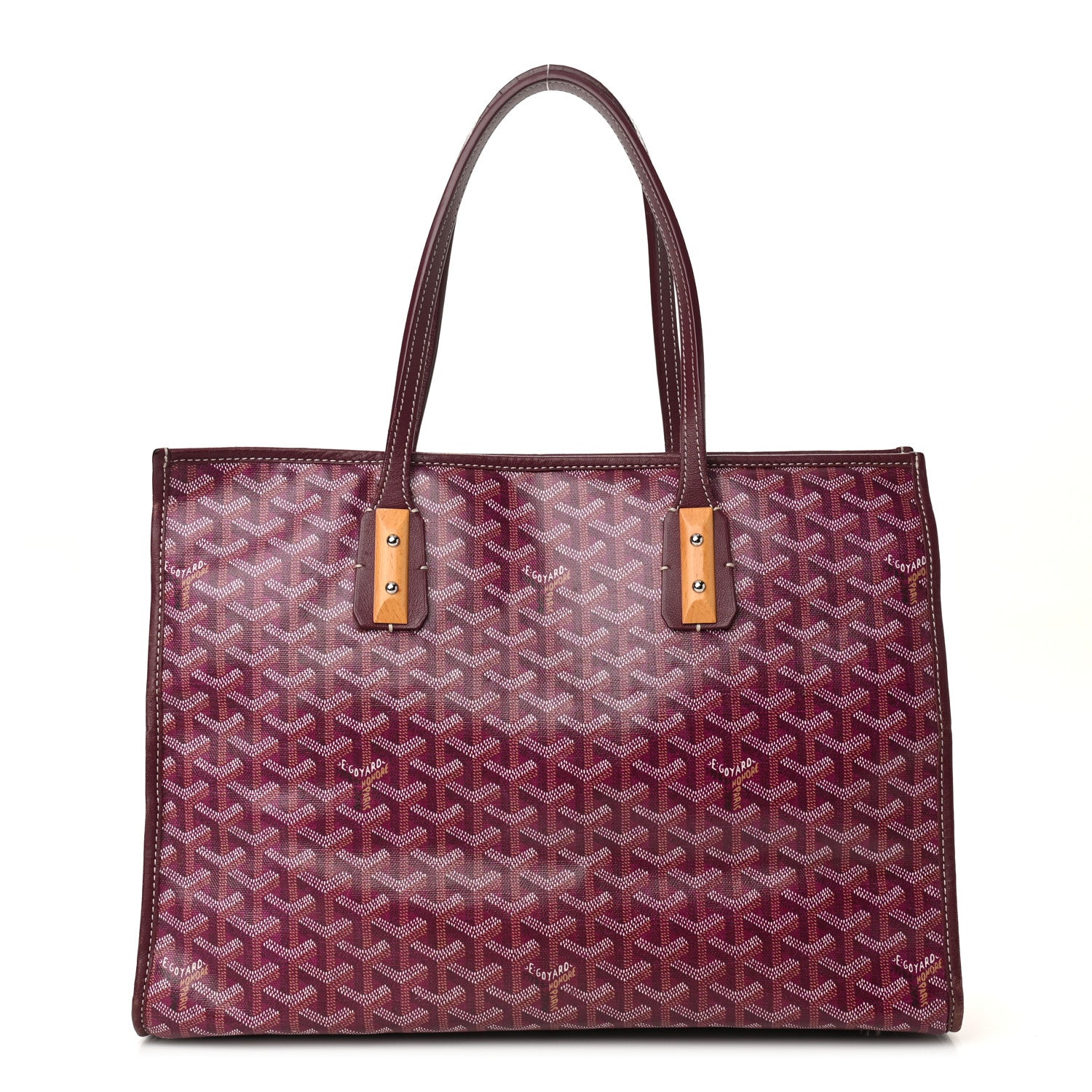 Goyard Goyardine Marquises Tote Burgundy 1 of 12
