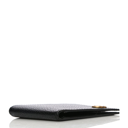 Gucci Calfskin Boar Effect GG Marmont Bi-Fold Wallet Black 4 of 10