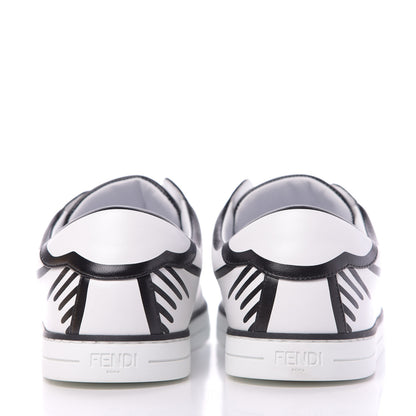 Fendi X JOSHUA VIDES Nappa Rockoclick Slip On Sneakers 37.5 Snow White Black 7 of 10