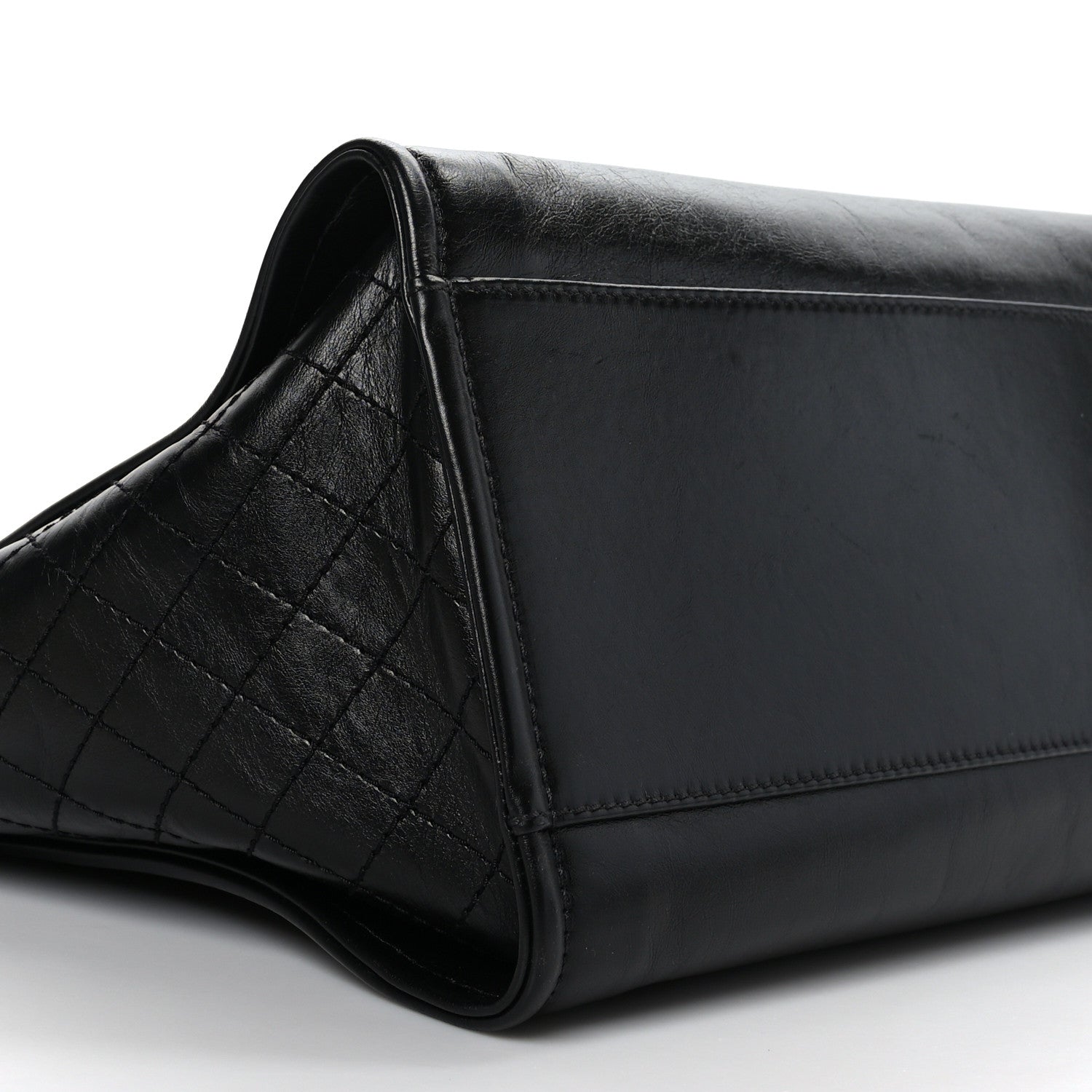 Chanel Aged Calfskin Medium Charms Deauville Tote Black 8 of 9