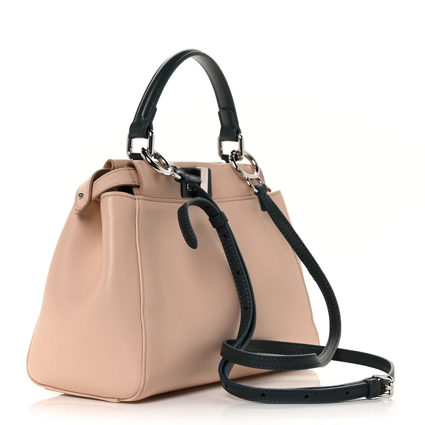 Nappa Colorblock Mini Peekaboo Iconic Satchel Soap Amazzonia Opal