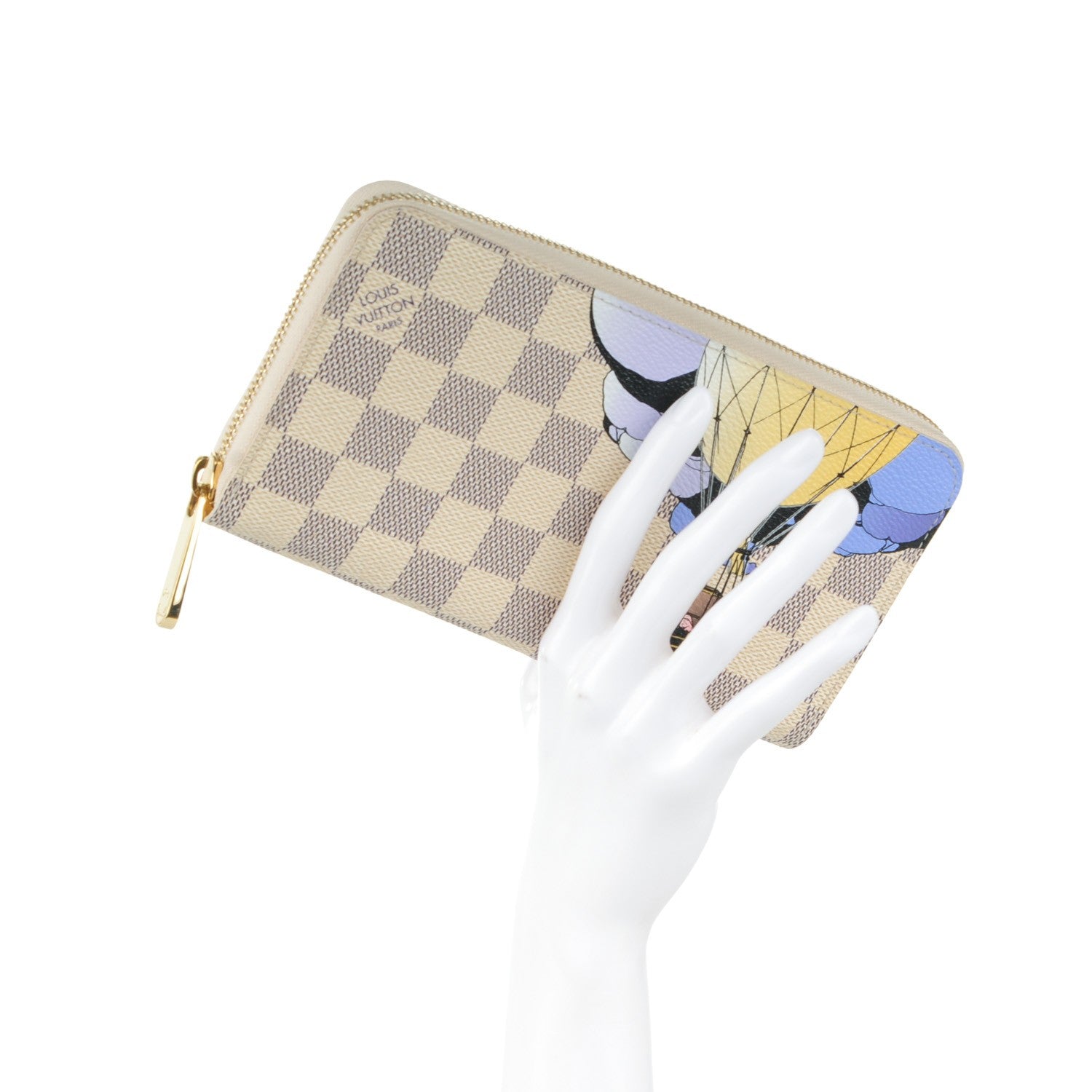 Louis Vuitton Damier Azur Illustre Zippy Wallet 2 of 7