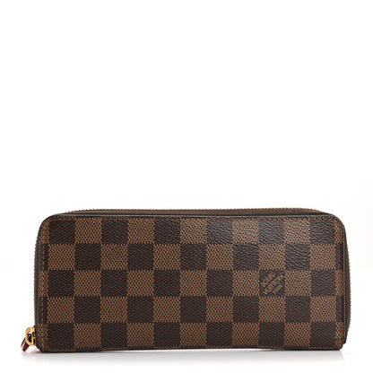 Louis Vuitton Damier Ebene Clemence Wallet Cherry 1 of 13