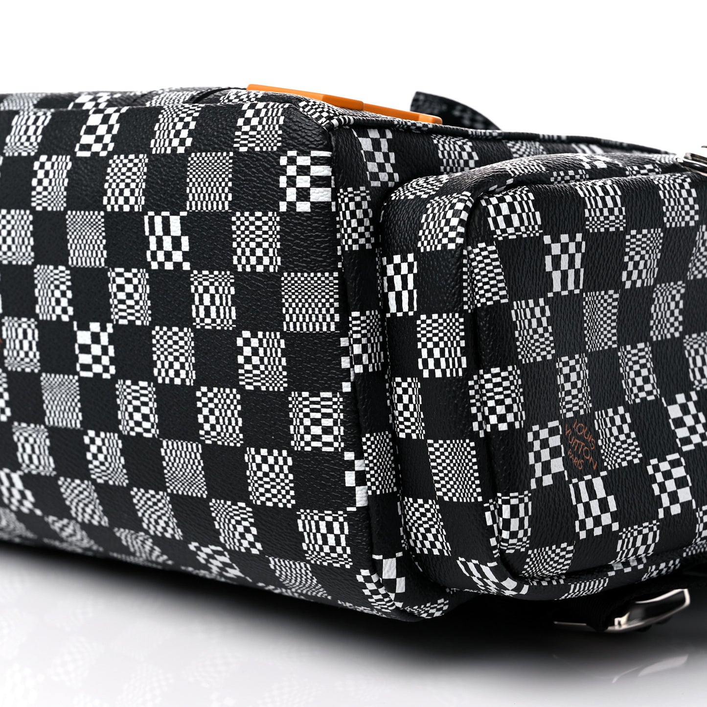 Damier Distorted Christopher Backpack Black White