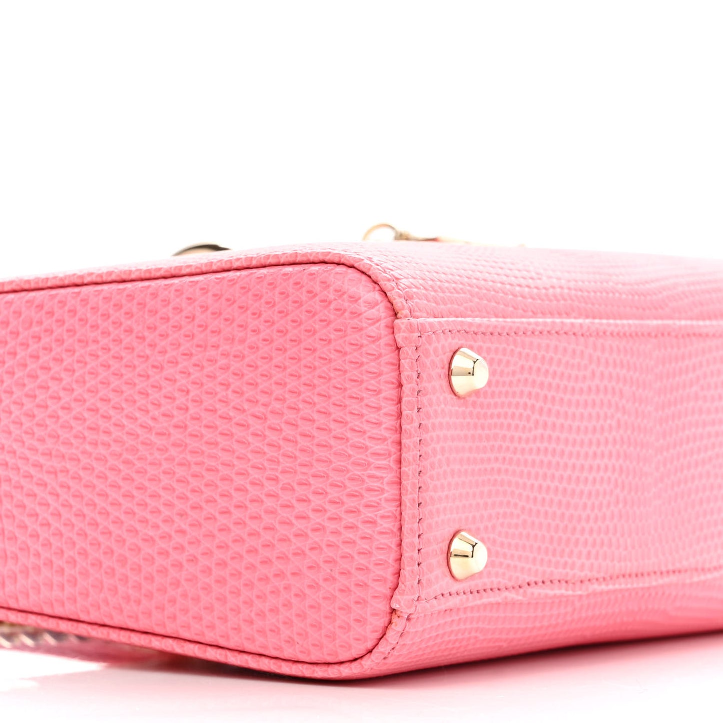 Lizard Mini Lady Dior Pink