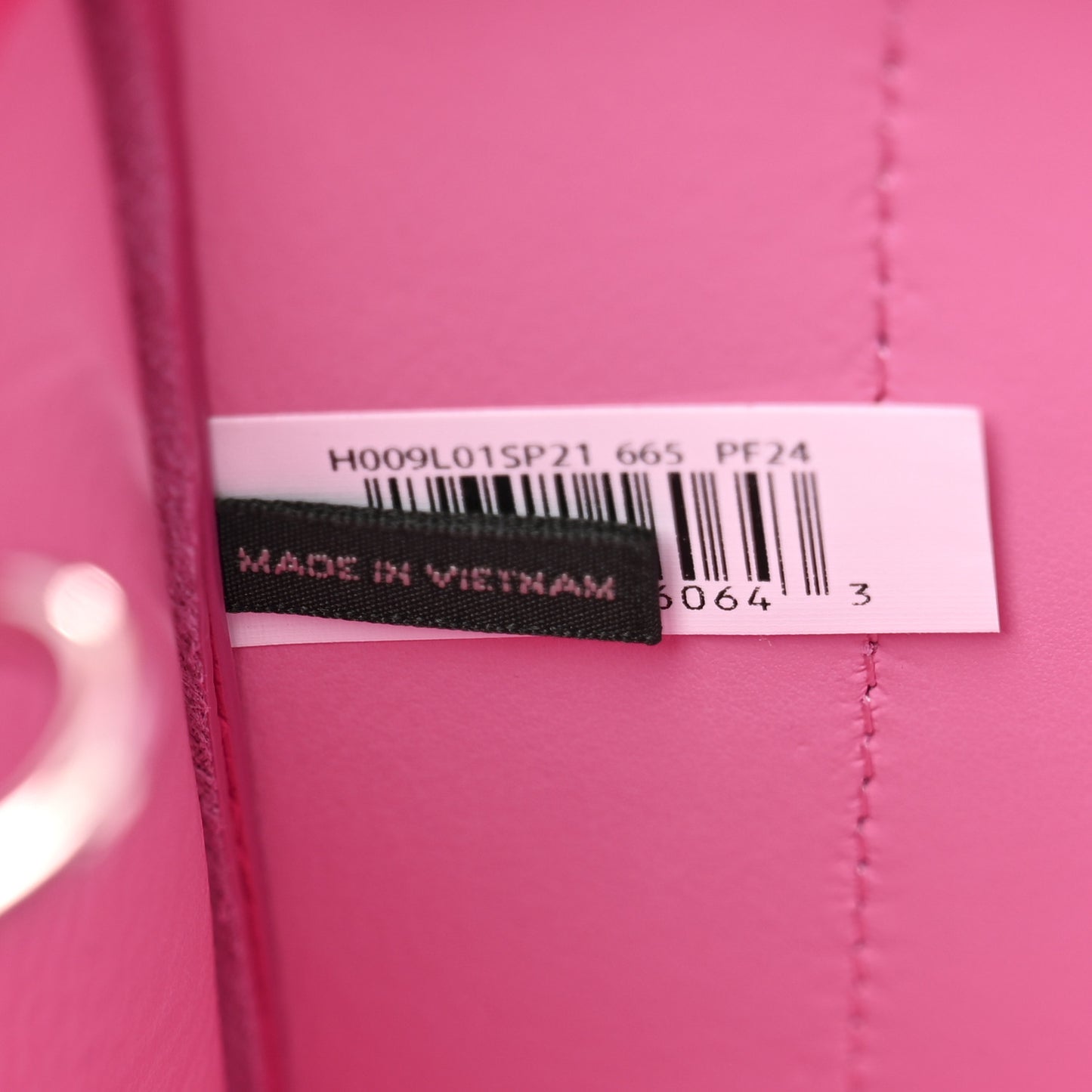Grained Calfskin Small The Tote Bag Hot Pink