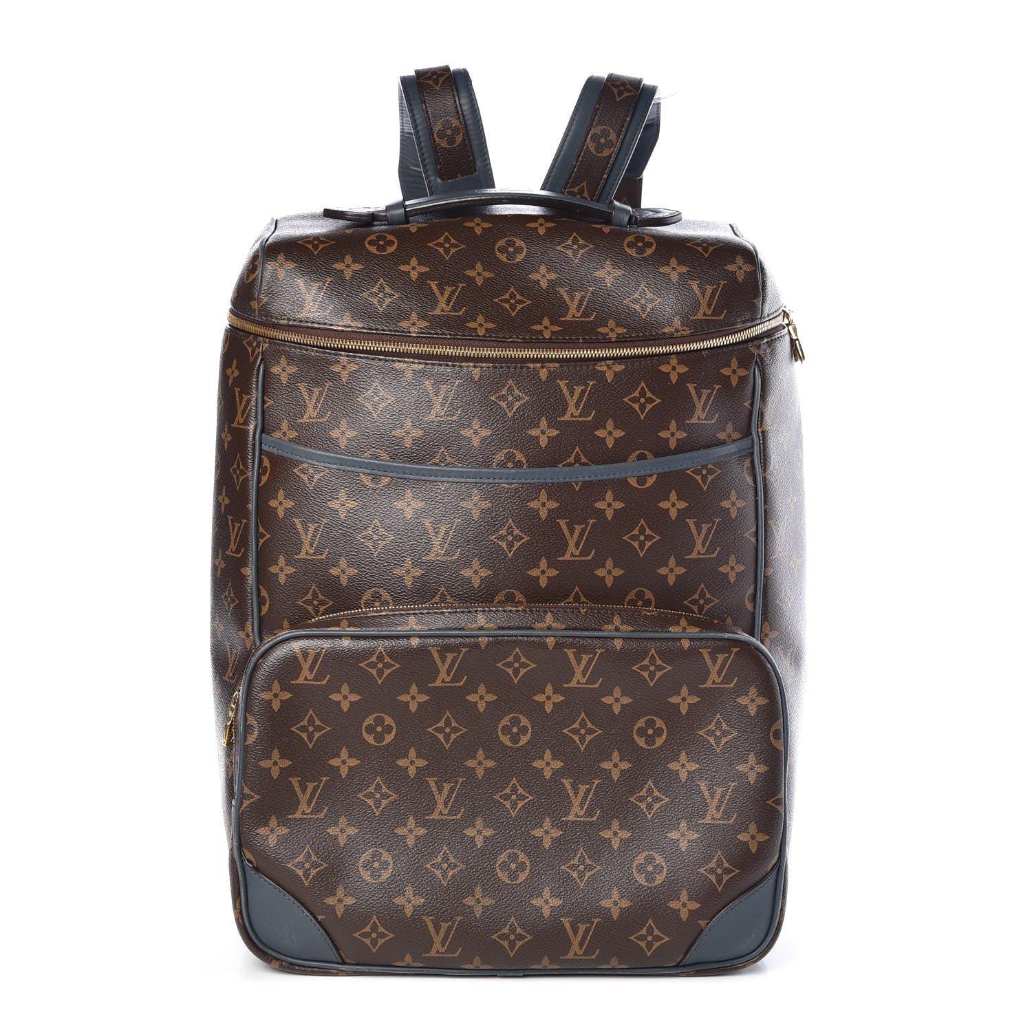 Louis Vuitton Monogram Cuir Slate Backpack Blue 1 of 10