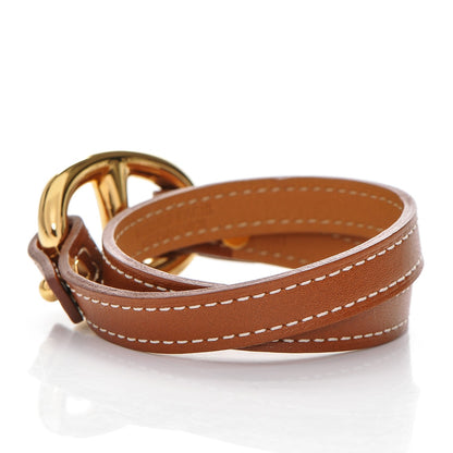 Hermes Natural Tadelakt Granville Double Tour Bracelet S 3 of 4