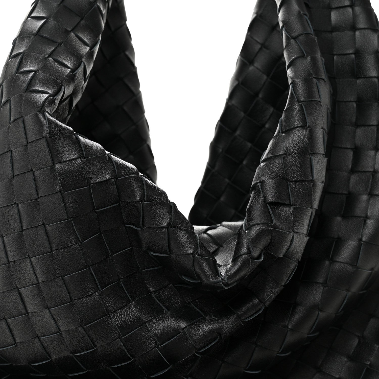 Bottega Veneta Nappa Intrecciato Foulard Hobo Bag Black 8 of 10