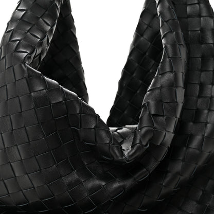 Bottega Veneta Nappa Intrecciato Foulard Hobo Bag Black 8 of 10