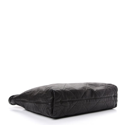 Lanvin Lambskin Quilted Large Amelia Tote Black 3 of 9