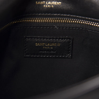 Saint Laurent Lambskin Matelasse Monogram Medium Niki Chain Satchel Black 9 of 12