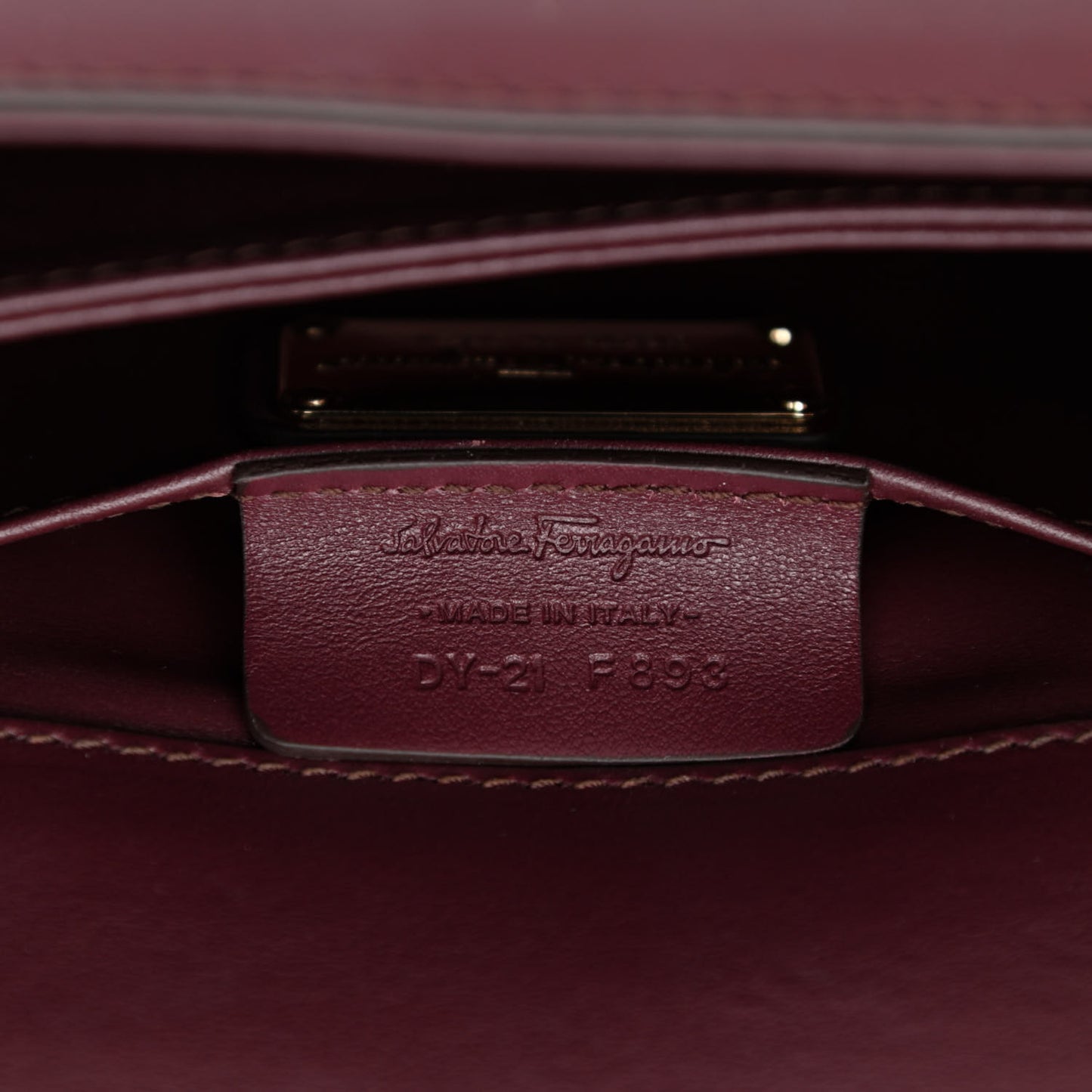 Calfskin Thalia Flap Shoulder Bag Wine