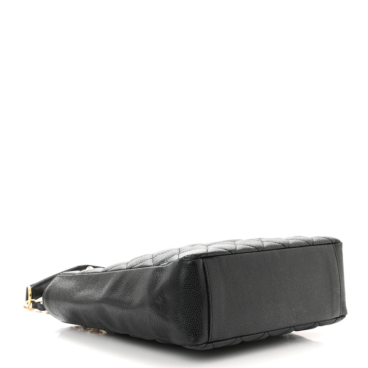 Caviar Quilted Petit Shopping Tote PST Black
