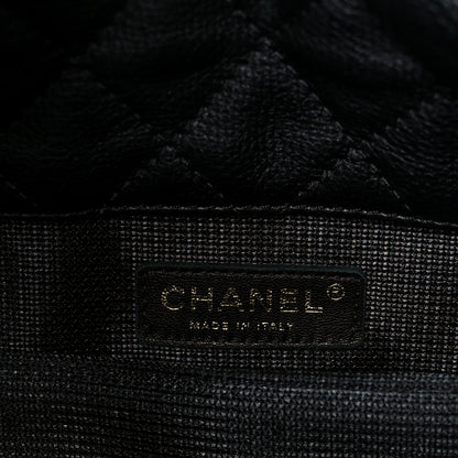 Chanel Calfskin Quilted XXL Travel Flap Bag Black 6 of 11