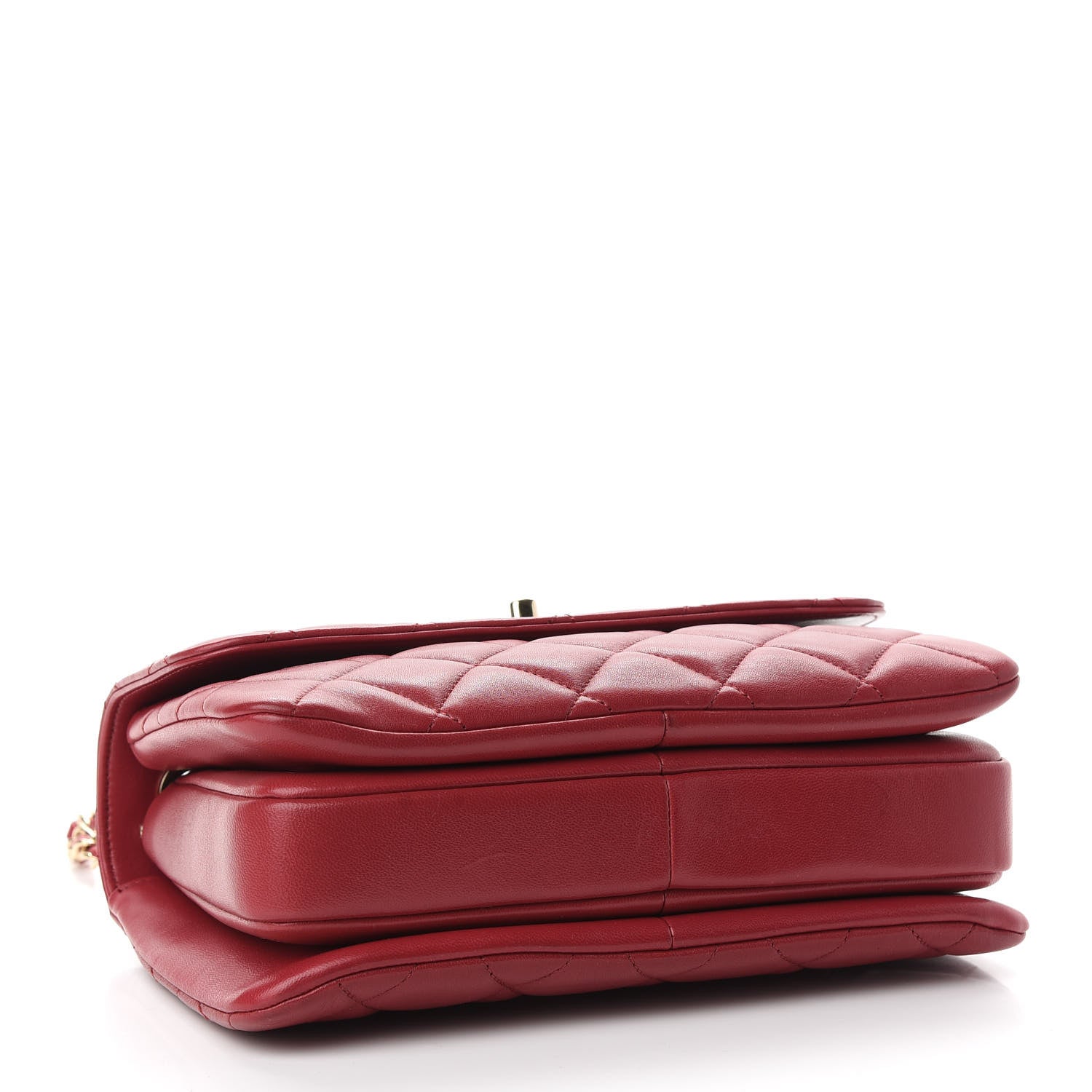 Chanel Lambskin Quilted Small Trendy CC Flap Dual Handle Bag Red 4 of 9