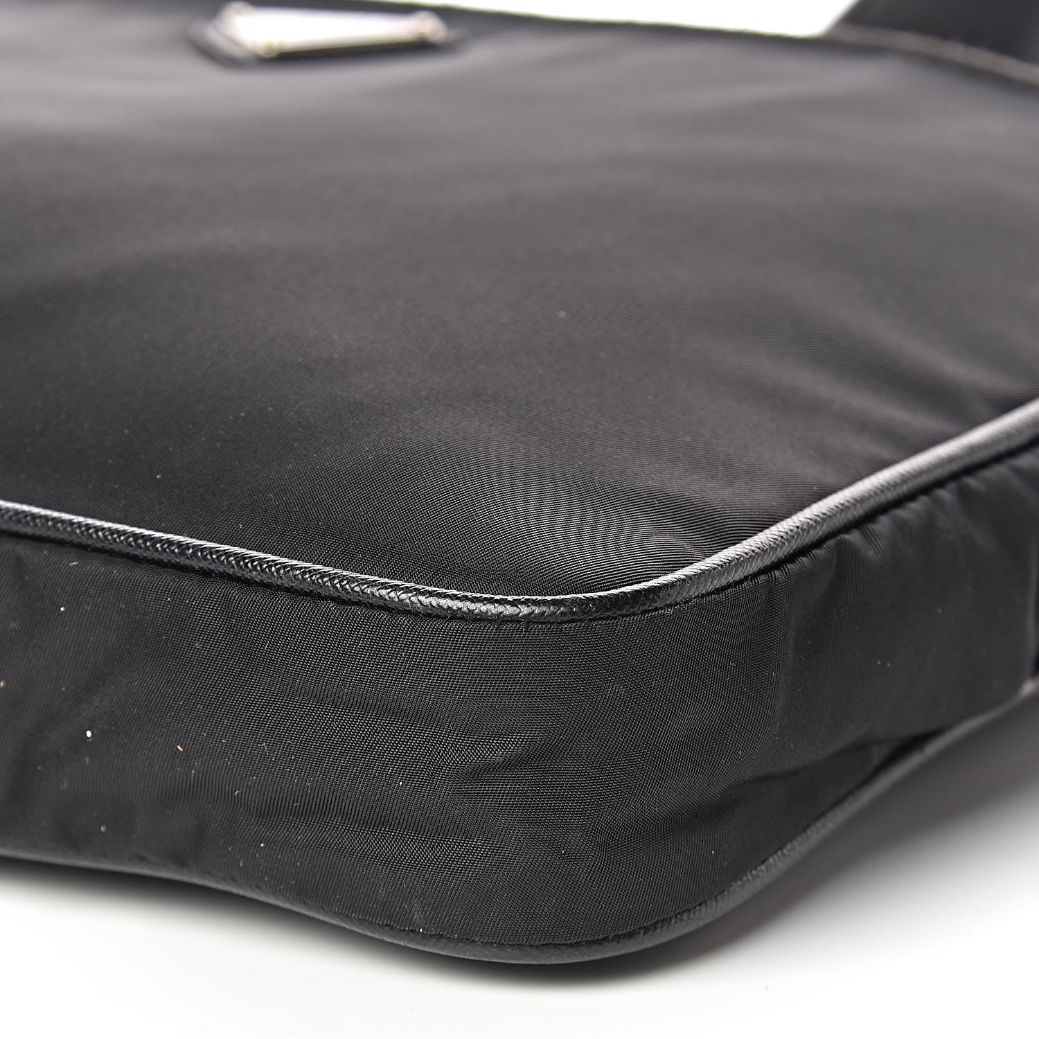 Prada Tessuto Nylon Flat Messenger Bag Black 11 of 11