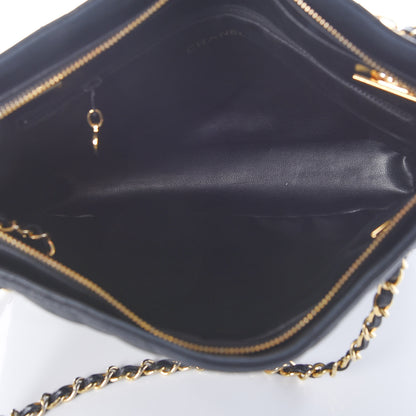 Chanel Lambskin Quilted Shopper Tote Black 5 of 10