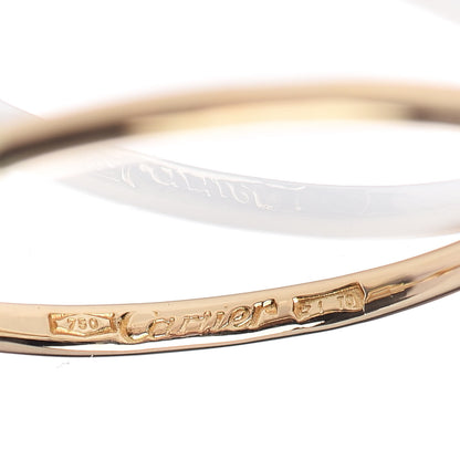 Cartier 18K Yellow Gold Diamond Hindu Floral Ring 52 6 6 of 6