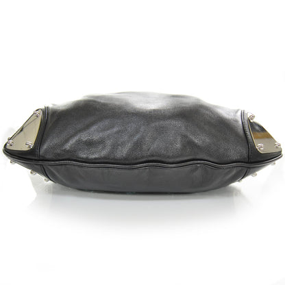 Gucci Calfskin Medium Indy Top Handle Hobo Black 4 of 9