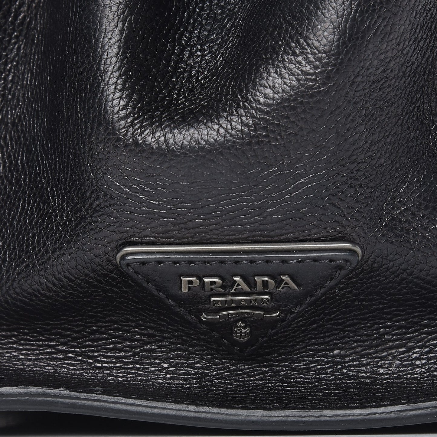 Glace Calf Tote Bag Baltico Nero Black