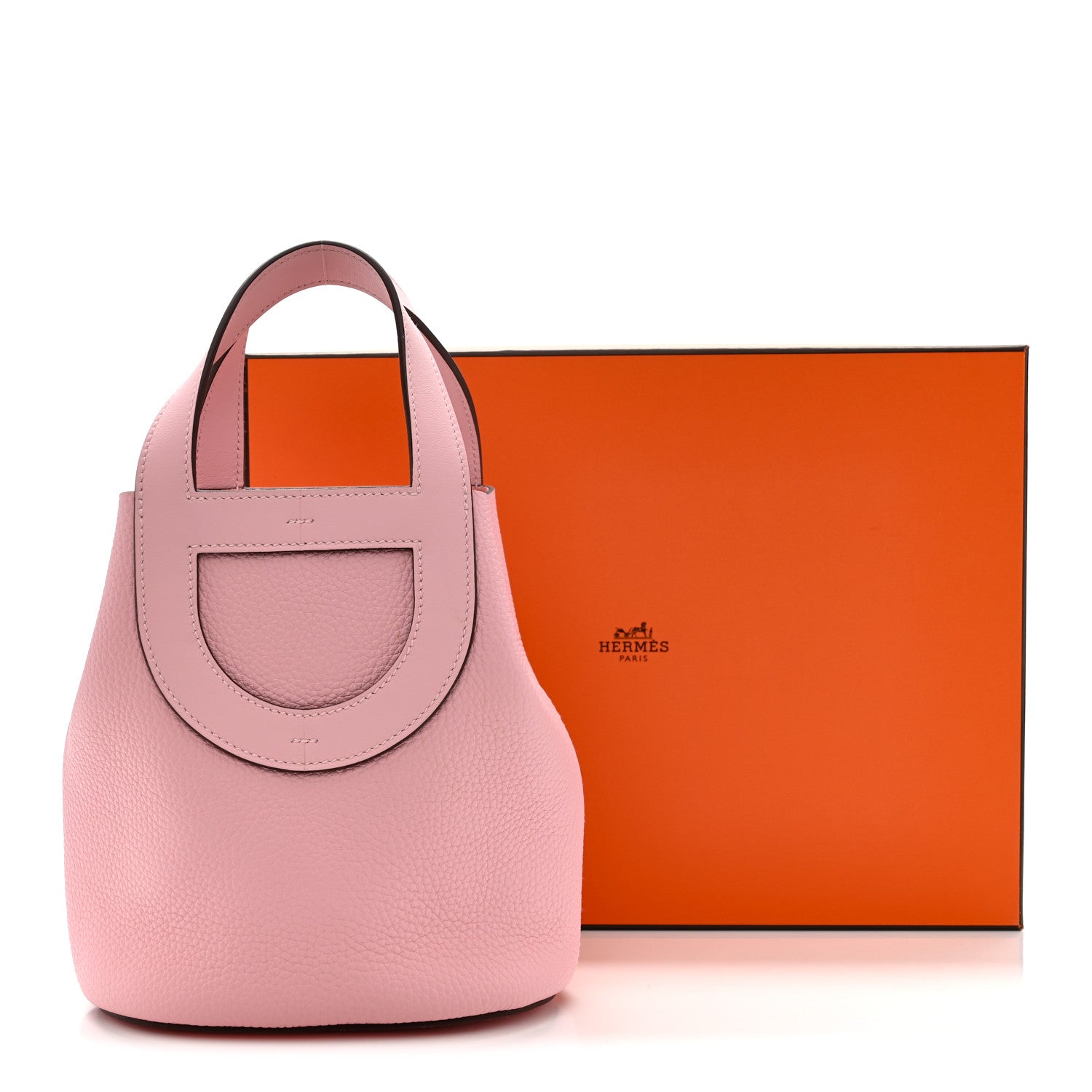 Hermes Taurillon Clemence Swift In-The-Loop 18 Bag Rose Sakura