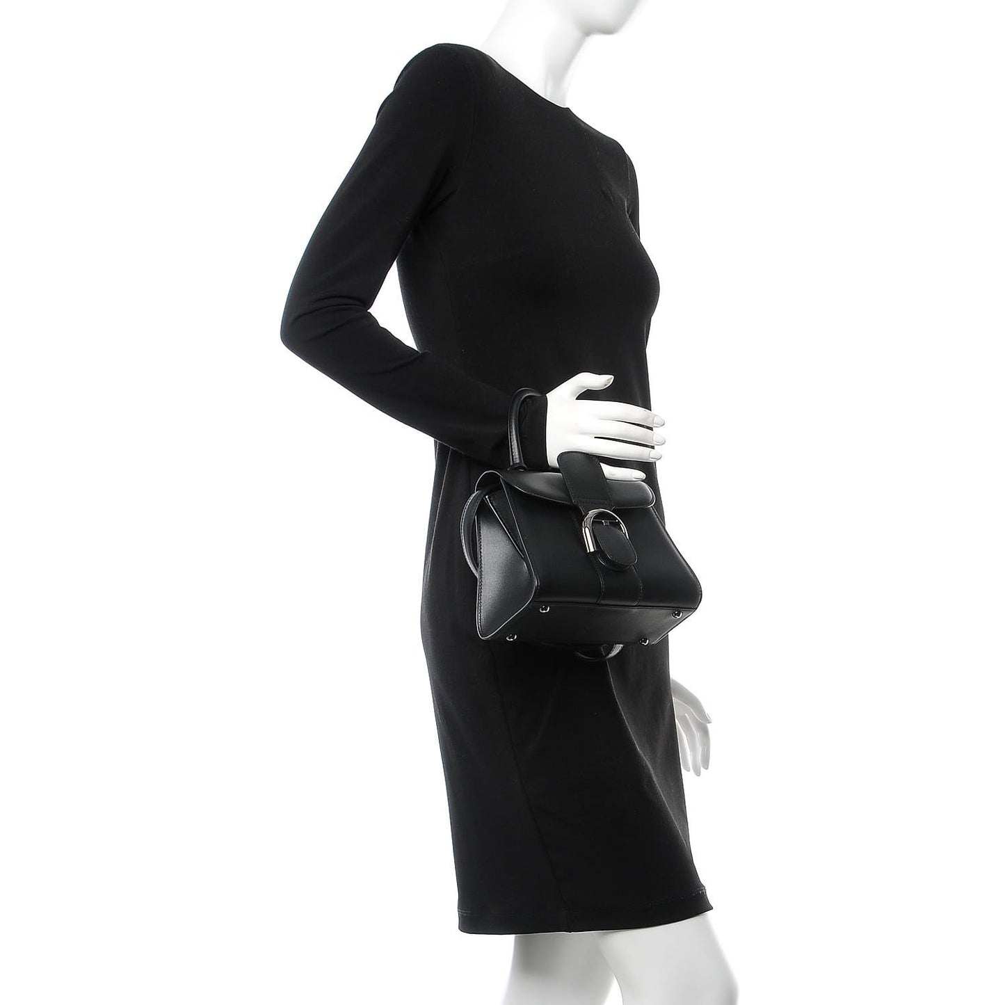 Calfskin Mini Brillant Satchel Black