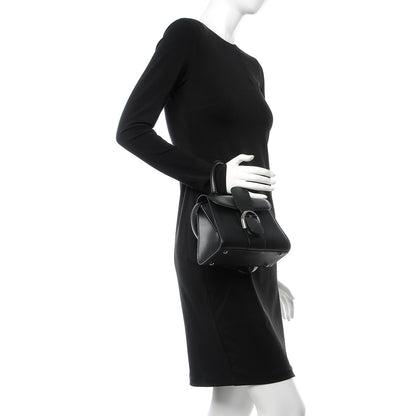 Delvaux Calfskin Mini Brillant Satchel Black 3 of 9