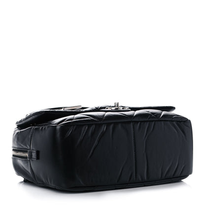 Chanel Aged Calfskin Quilted Small Express Bowling Bag Black 4 of 15