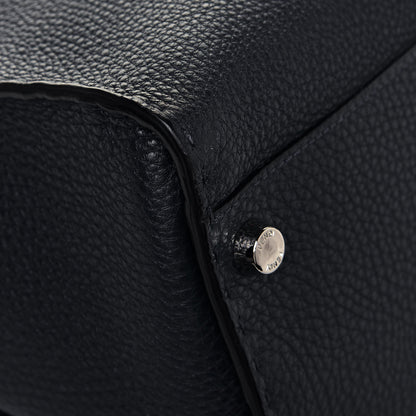 Fendi Cuoio Romano Selleria Bi-Color Large Mens Peekaboo Iconic Essential Satchel Lavagna Black 10 of 13