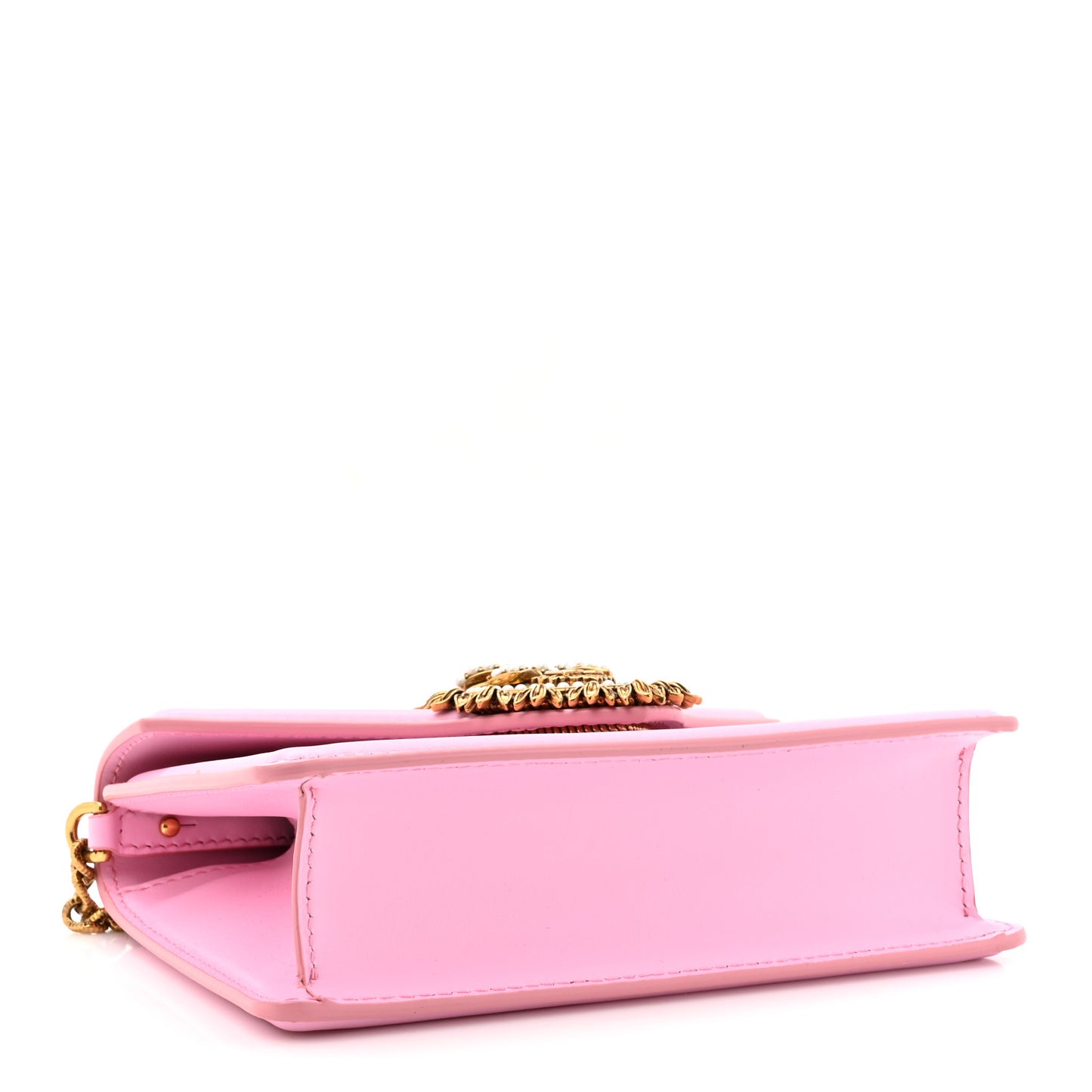 Smooth Calfskin Small Devotion Envelope Top Handle Bag Candy