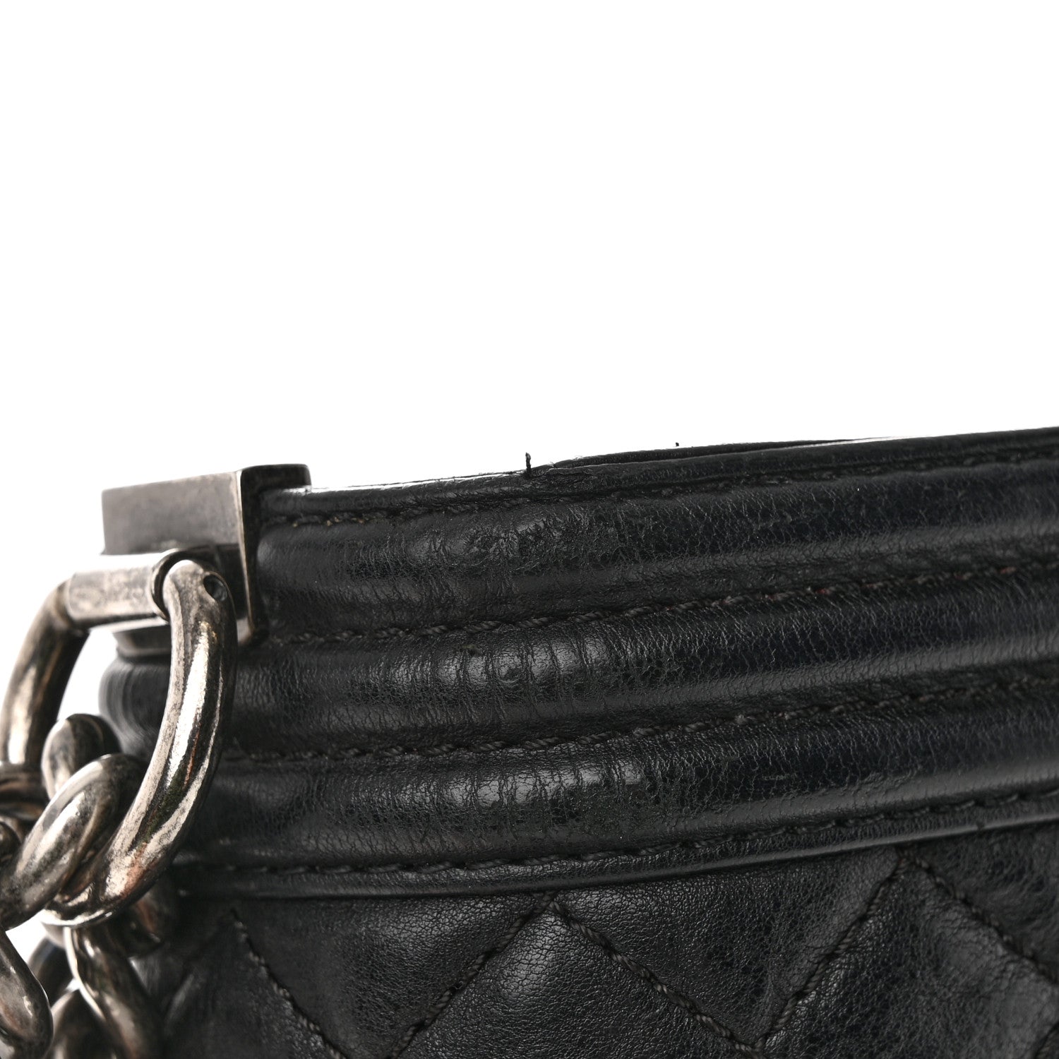 Chanel Calfskin Quilted Metal Embellished Paris Dallas Medium Boy Flap Black 19 of 21