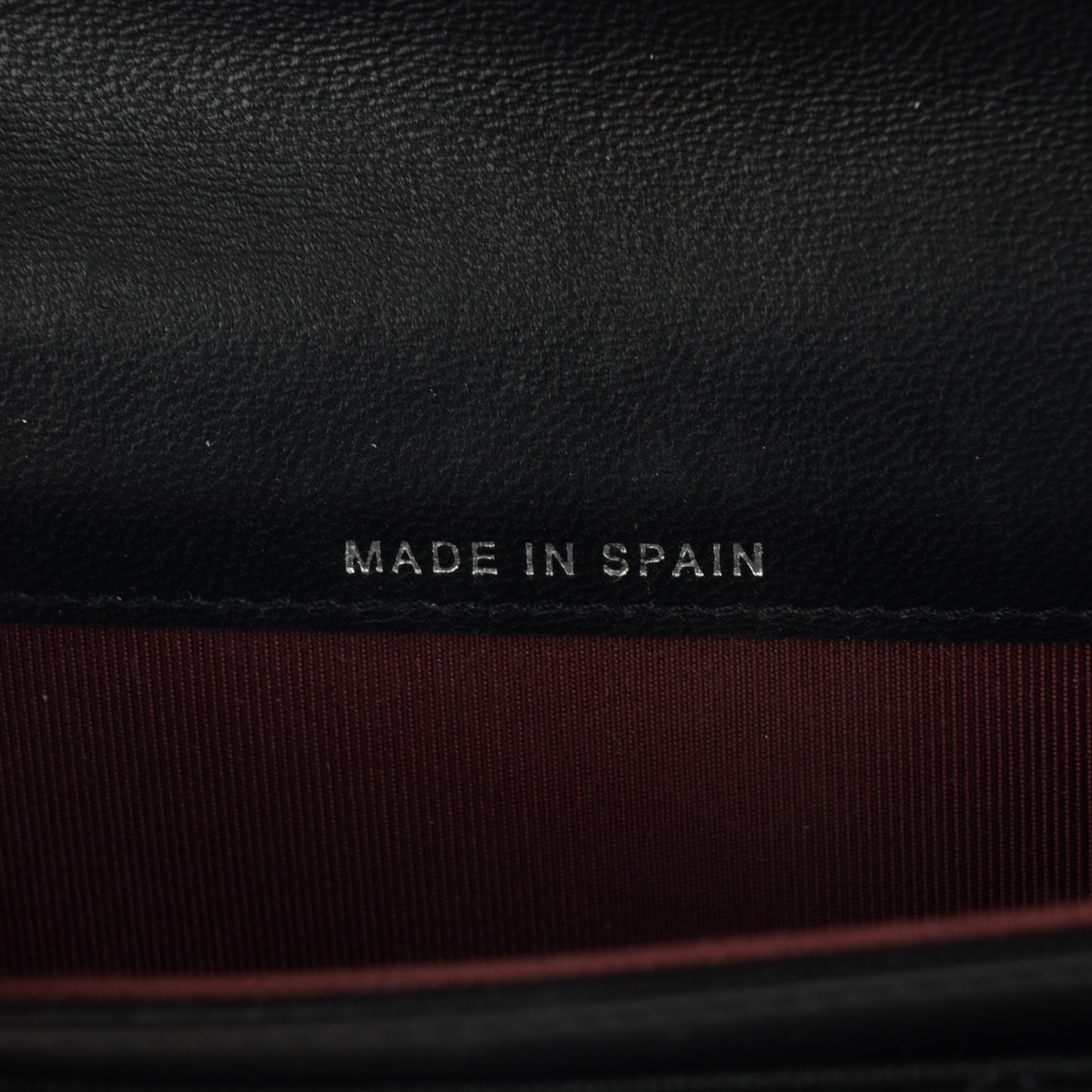 Lambskin Quilted Flap Card Holder Black