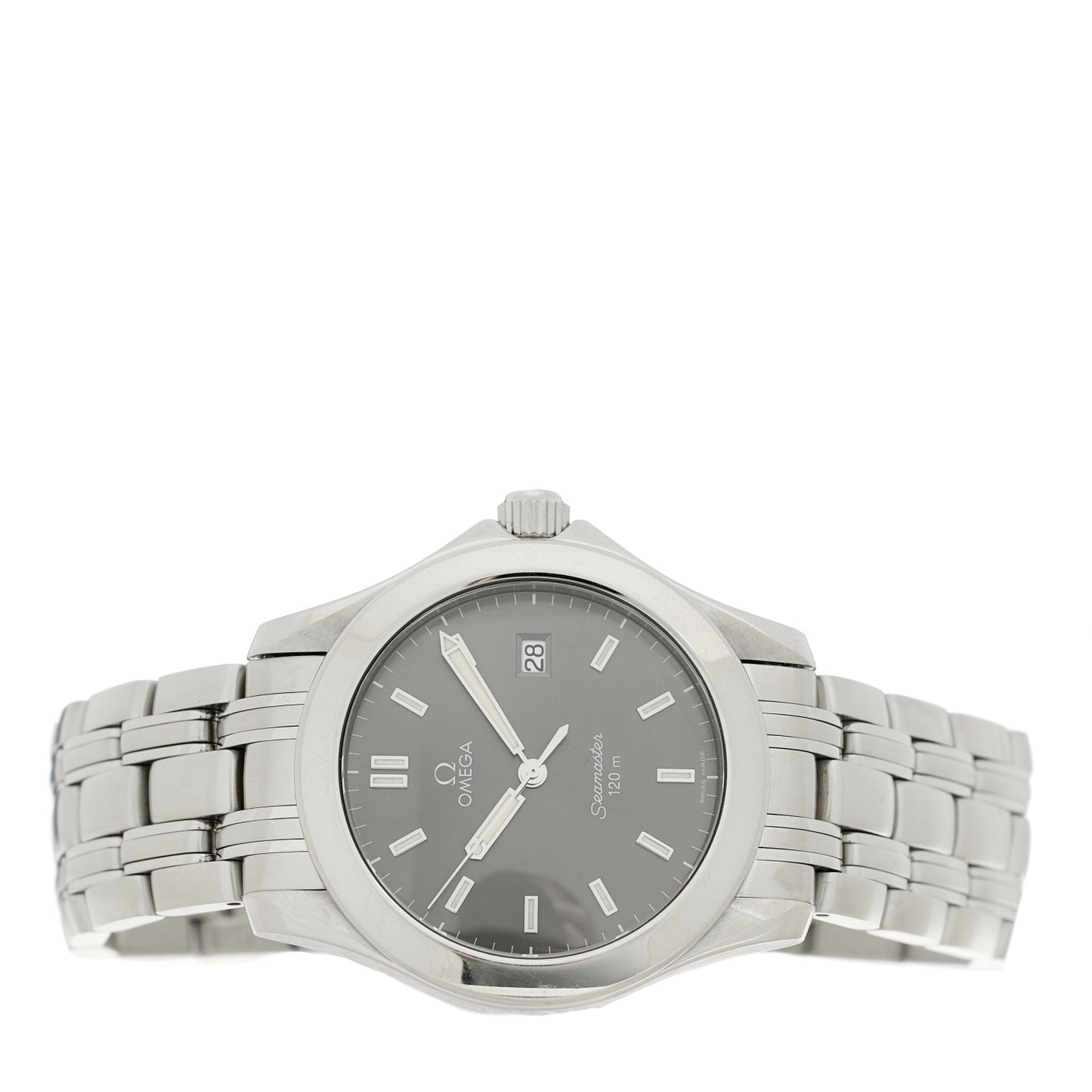 Stainless Steel 36mm Seamaster Quartz Watch Grey 2511.43