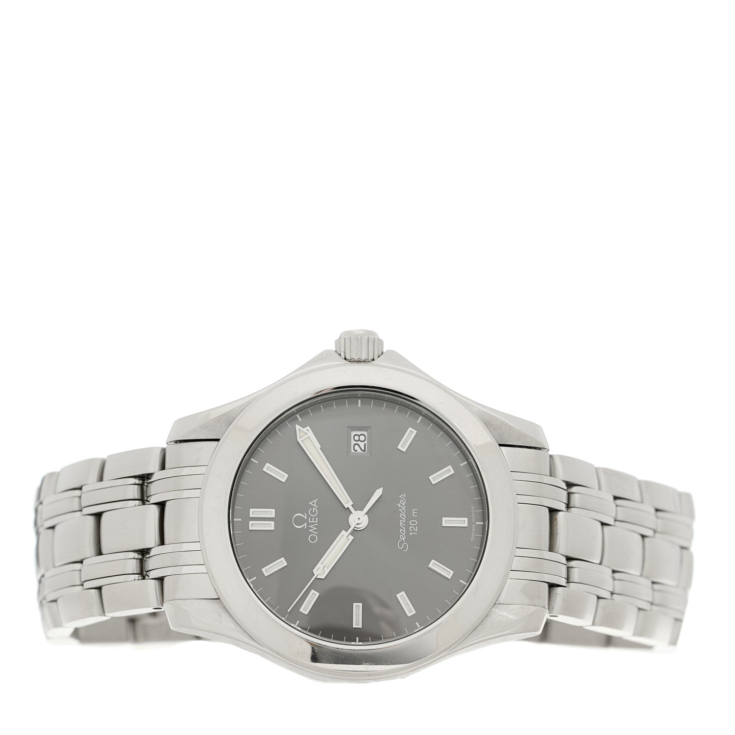 Omega Stainless Steel 36mm Seamaster Quartz Watch Grey 2511.43 2 of 4