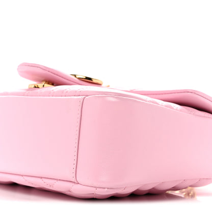 Gucci Lambskin Matelasse Medium GG Marmont Shoulder Bag Light Pink 10 of 13