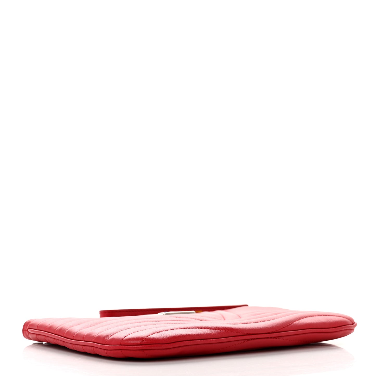 Calfskin New Wave Zipped Pochette Ecarlate