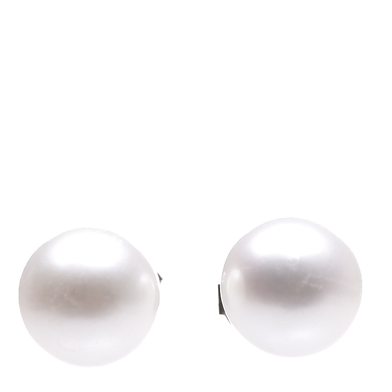 Tiffany Sterling Silver Freshwater Pearl 7-8mm Ziegfeld Earrings 1 of 5