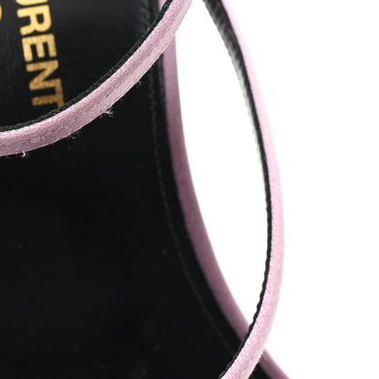 Saint Laurent Crepe Satin Dive 110 Mule Sandals 38.5 Ancient Pink 11 of 11
