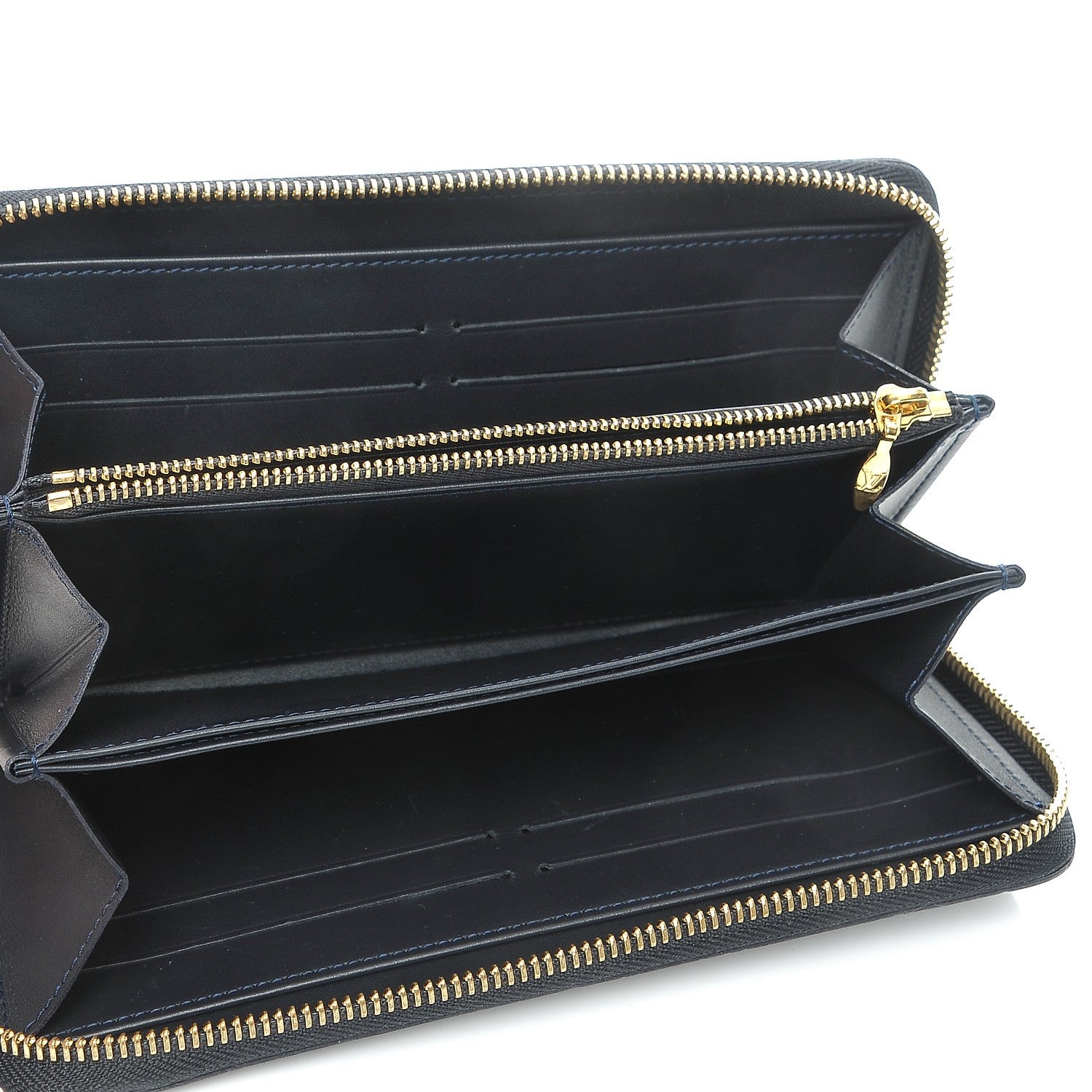 Louis Vuitton Vernis Zippy Wallet Blue Infini 5 of 8