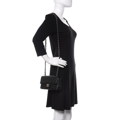 Chanel Lambskin Quilted Mini Rectangular Flap Black 2 of 11