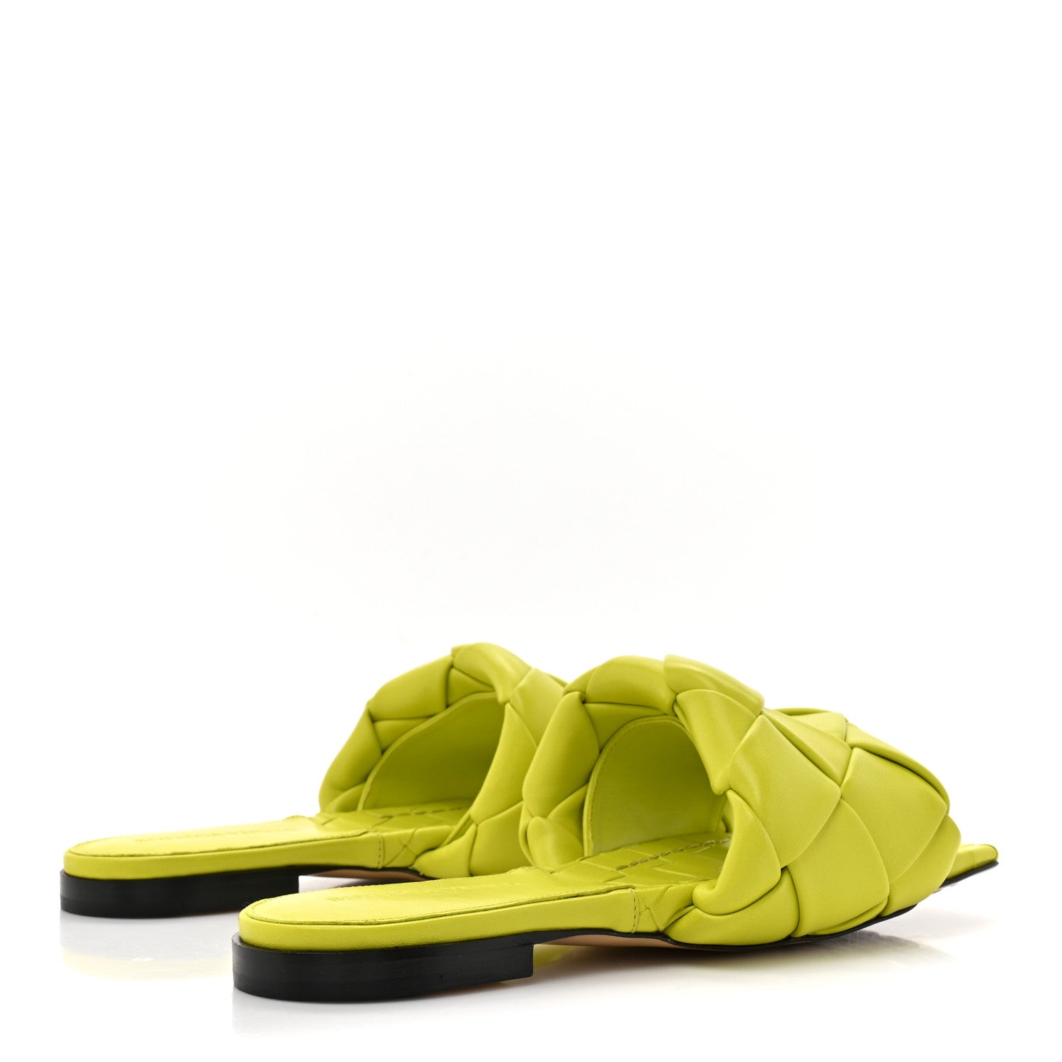 Bottega Veneta Nappa Maxi Intrecciato Lido Flat Sandals 36 Kiwi 5 of 9