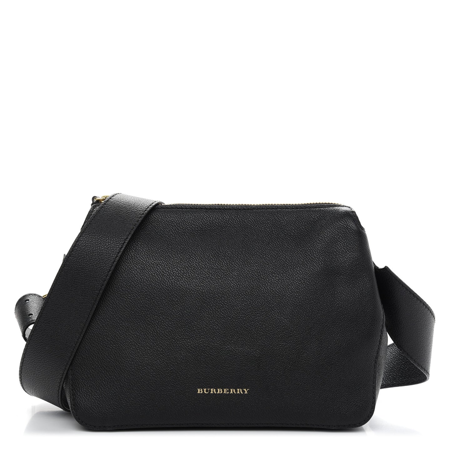 Soft Grain Calfskin House Check Small Helmsley Crossbody Black