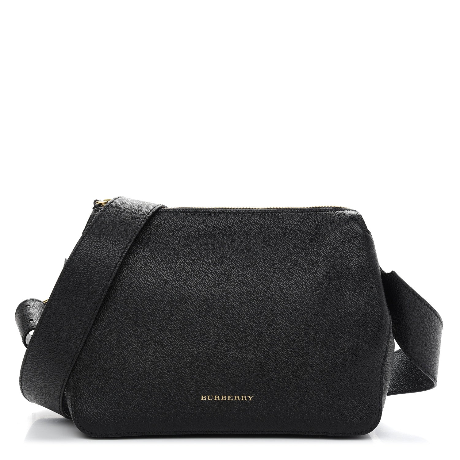 Burberry Soft Grain Calfskin House Check Small Helmsley Crossbody Black 1 of 12