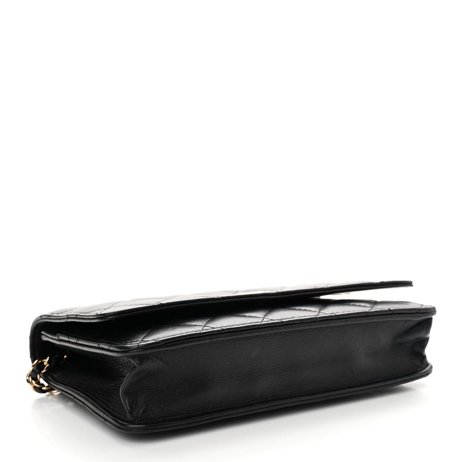 Chanel Lambskin Quilted Wallet On Chain WOC Black 4 of 19