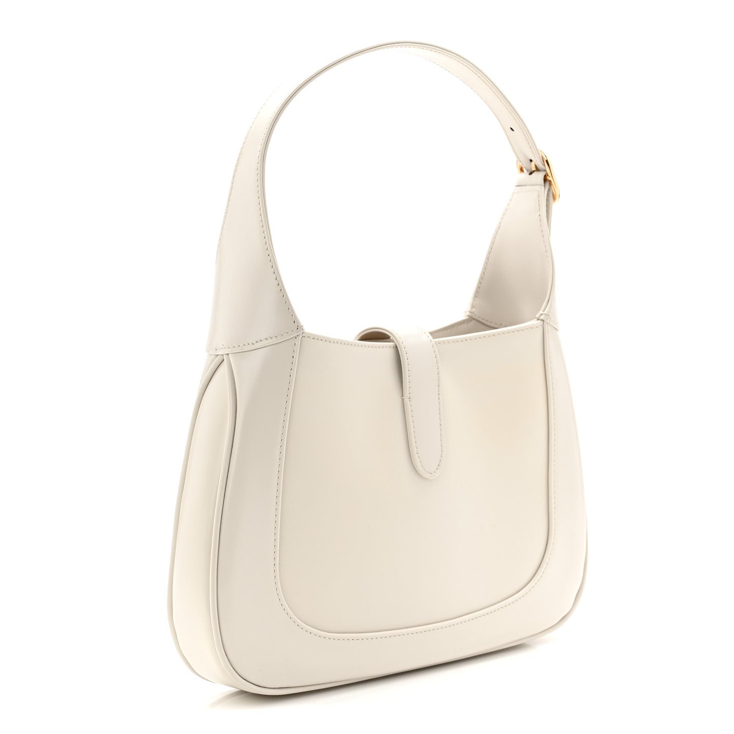 Boarded Dyana Lux Calfskin Small Jackie 1961 Hobo Mystic White
