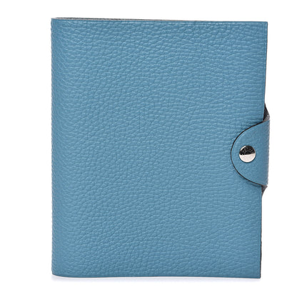 Hermes Taurillon Clemence Ulysse PM Notebook Cover Blue Jean 1 of 7