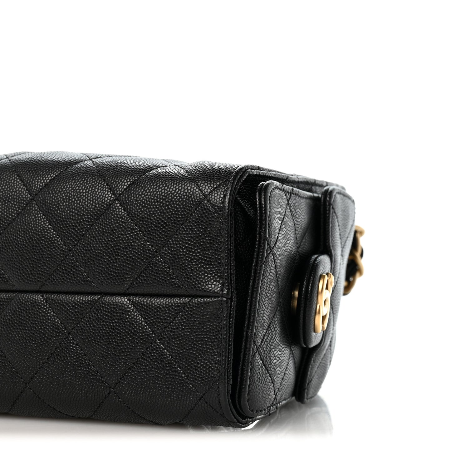 Caviar Quilted Mini Chanel 25 Handbag Black