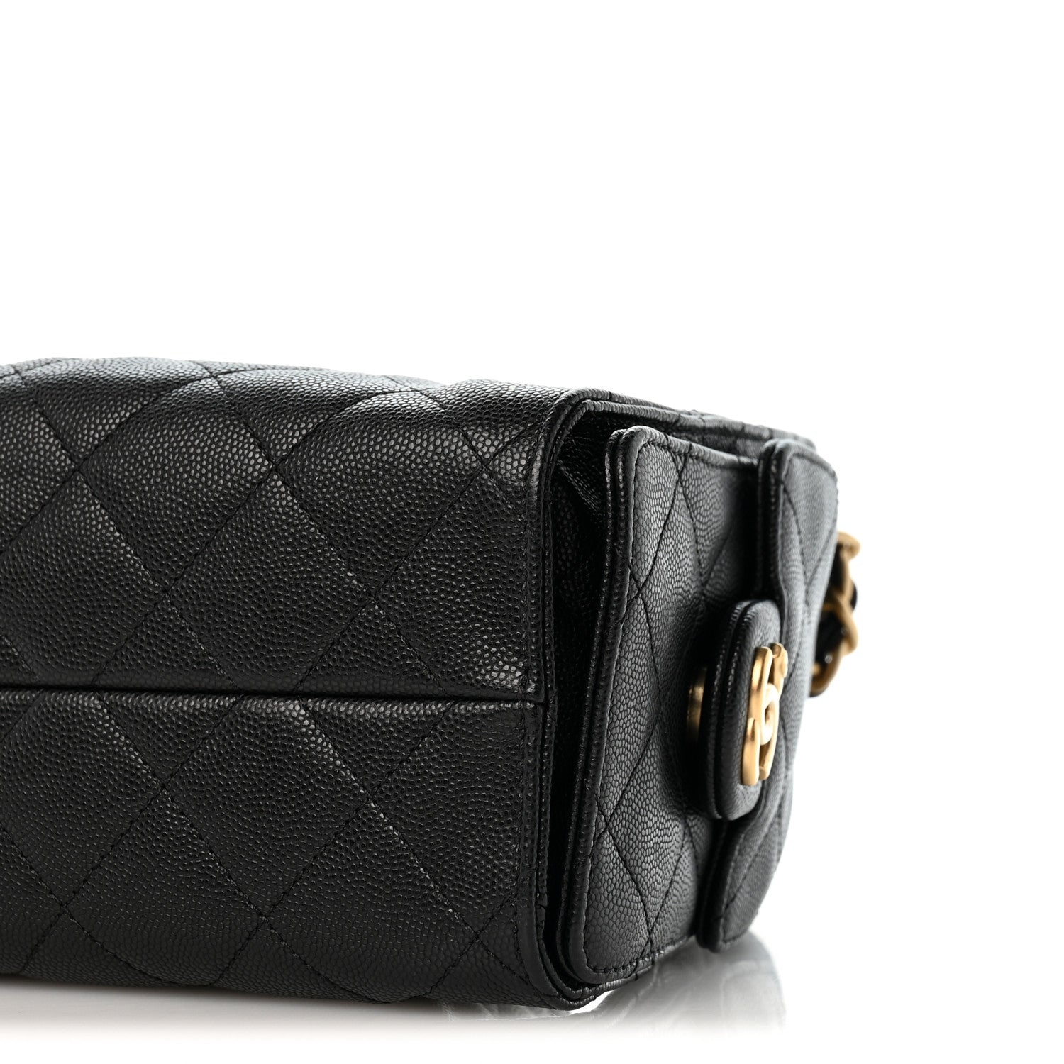 Chanel Caviar Quilted Mini Chanel 25 Handbag Black 10 of 12