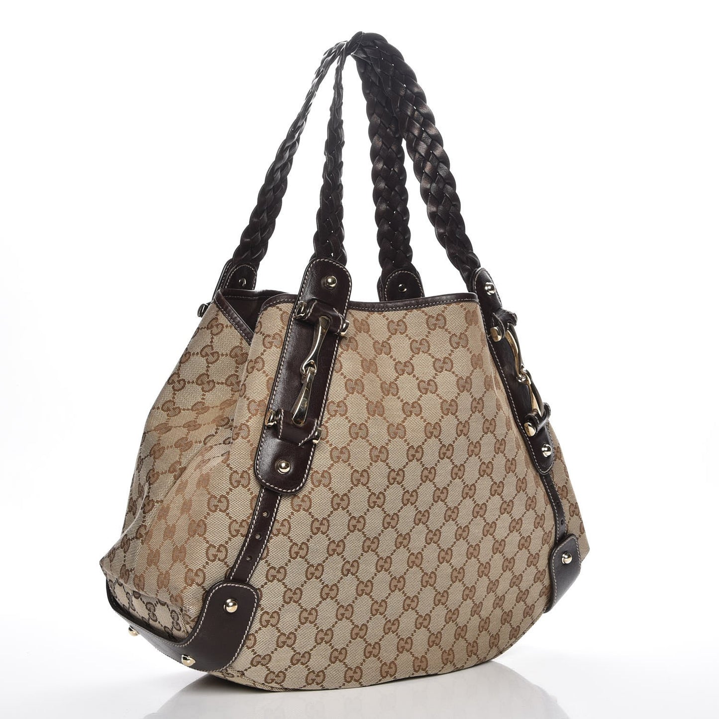 Monogram Medium Pelham Shoulder Bag Dark Brown